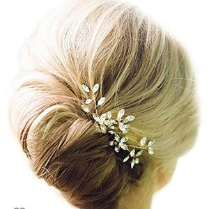 Silver Crystal Hairpieces